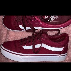 Maroon vans